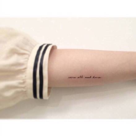 一组小清新可爱风纹身图案