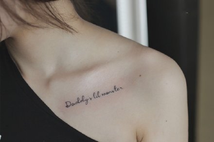 一组可爱的女生小清新纹身