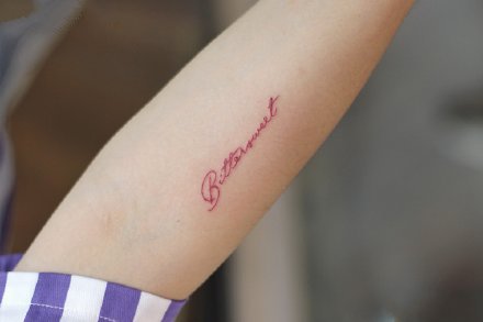 一组可爱的女生小清新纹身