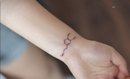 一组可爱的女生小清新纹身