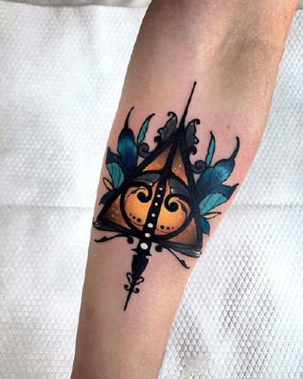 一组欧美的彩色纹身图案欣赏