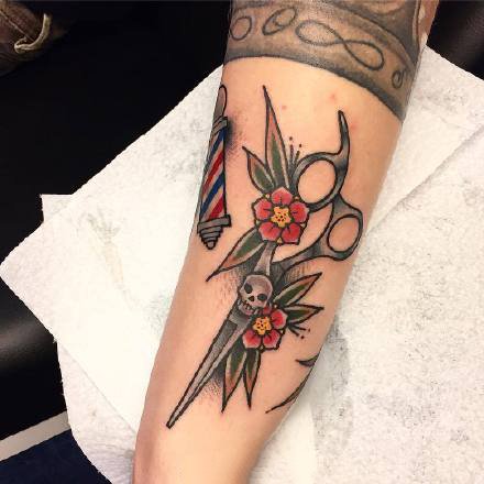 一组oldschool风格的彩色欧美小图