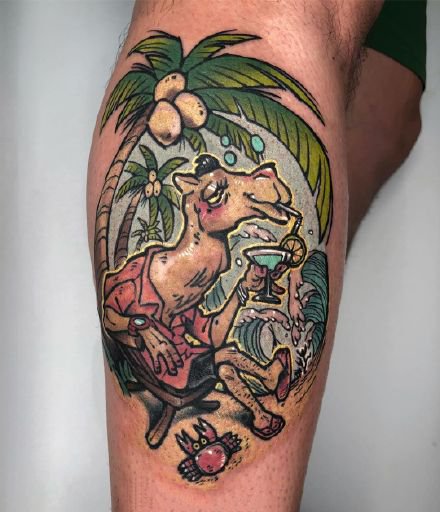 一组newschool彩绘搞怪纹身图案