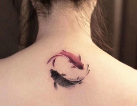 一组有特色的水墨画纹身图案