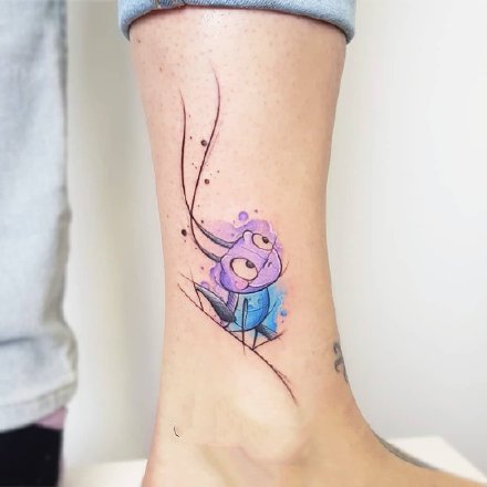 一组彩色可爱唯美的纹身图案