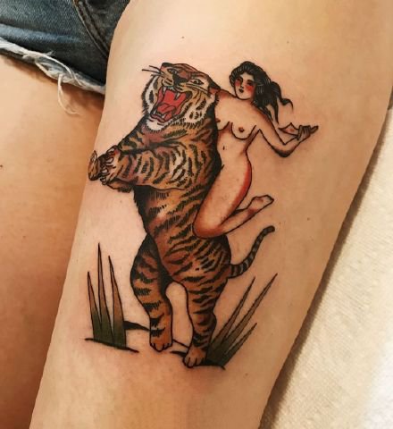 一组具有特色的oldschool纹身图案