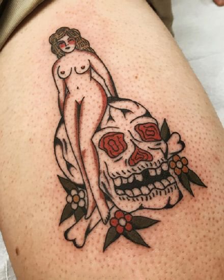 一组具有特色的oldschool纹身图案