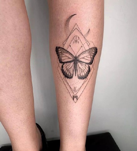 一组素色女生小清新纹身