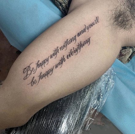 一组奇卡诺花体字纹身图片欣赏