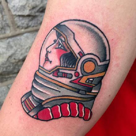 一组欧美oldschool炫彩纹身图案