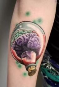 12款精美的创意玻璃瓶子纹身图案
