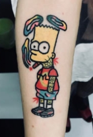 辛普森一家的一组动画纹身图片