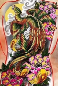 11款凤凰主题的纹身手稿图片赏析