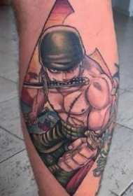 纹身海贼王图片 9款动漫海贼王的路飞等纹身图片