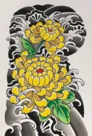 花卉主题的9款半甲纹身图片