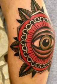 手肘纹身 纹在手肘上的一组个性纹身赏析