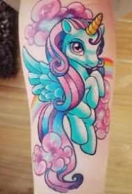 独角兽纹身 非常梦幻的9款独角兽纹身图案