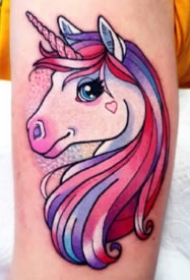 很可爱的一组彩色卡哇伊卡通纹身图片