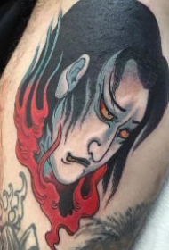 日式生首的9款纹身作品图片