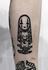 可爱的9款宫崎骏动漫无脸男纹身图片