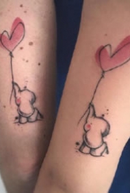 适合情侣和姐妹的几款小清新纹身图案