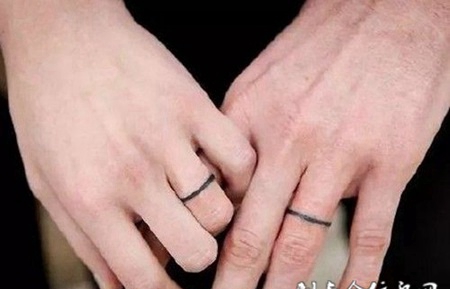 手指情侣纹身图案欣赏