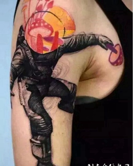 男士炫酷手臂纹身图案