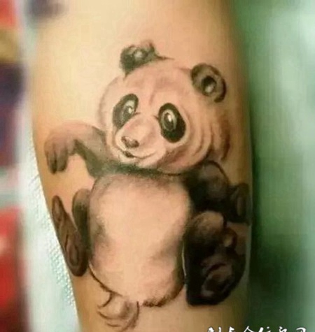 熊猫图腾纹身图案