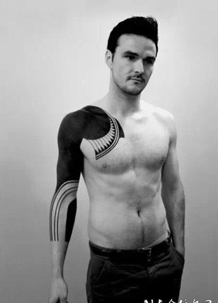 帅气的半甲手臂纹身图案大全