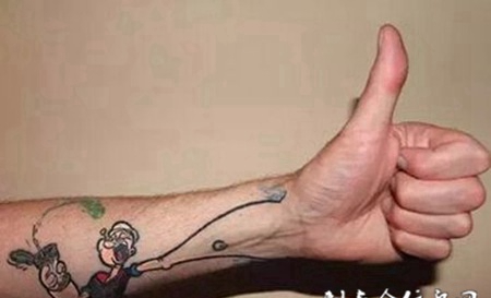 个性的创意手臂纹身