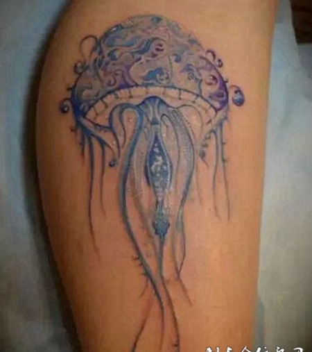 水母手臂纹身图案大全