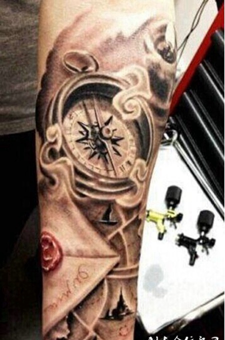 超酷帅气的花臂纹身图案