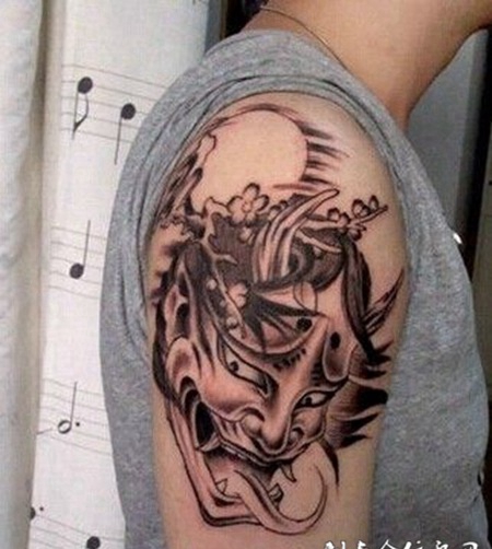 神秘莫测般若手臂纹身图案