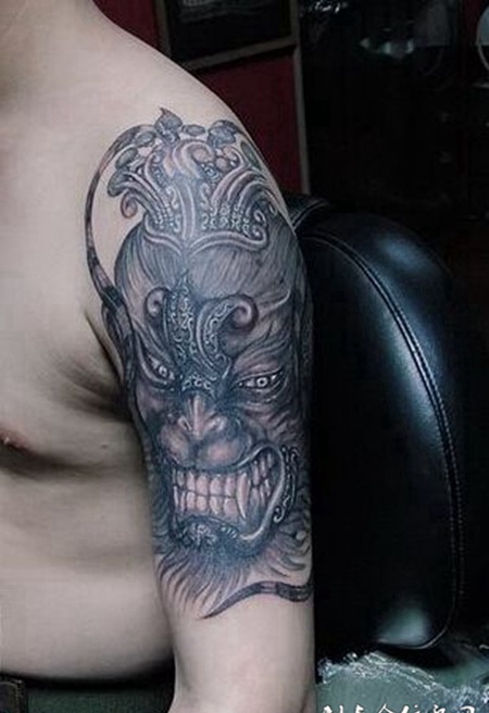 齐天大圣孙悟空手臂纹身