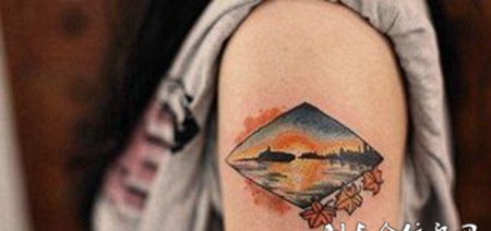 艺术彩图手臂纹身