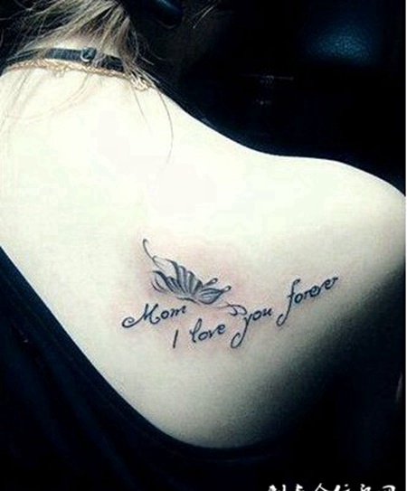 优雅唯美的蝴蝶纹身图案