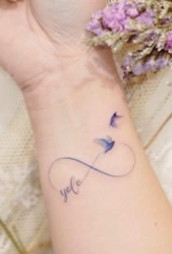 莫斯比环纹身-9款小清新的莫比乌斯带符号纹身图案