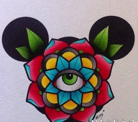 经典非主流花蕊纹身图案欣赏