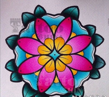 唯美的花蕊纹身图案