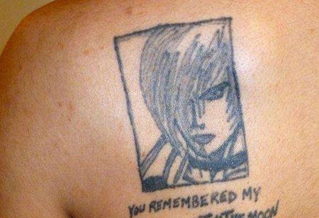 背部八神庵纹身图片