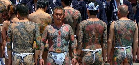 山口组成员纹身图片