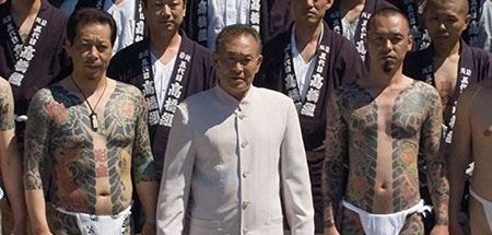 山口组成员街头纹身图片