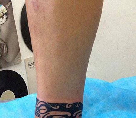 图腾脚环纹身图片