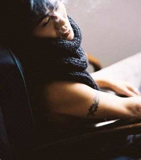 曹格大臂帅气纹身图片