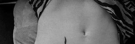 腹部海鸥纹身图片