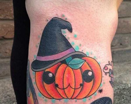 手臂可爱南瓜纹身图片