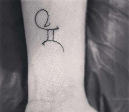手腕双子座纹身图案