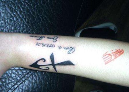 手腕射手座纹身图案