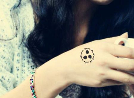 手背火影忍者纹身图案