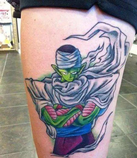 大腿七龙珠纹身图案